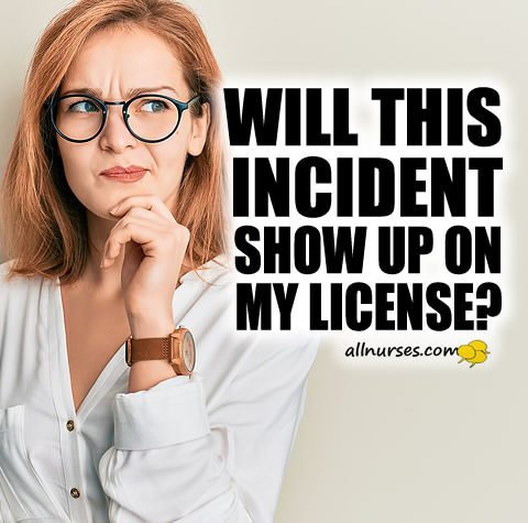 Will this incident show up on my license?