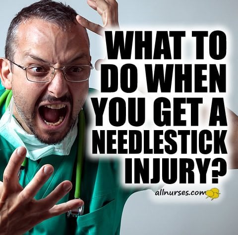 What to do when you get a needlestick injury?
