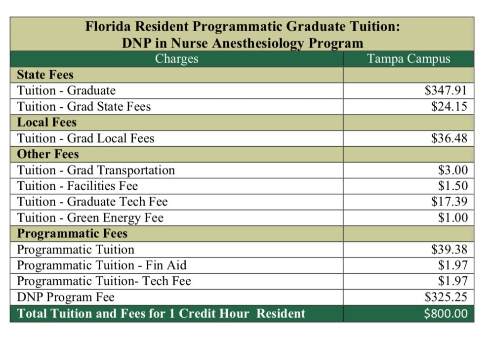 University of South Florida (USF) DNP CRNA 2025 - Page 6 - Student ...