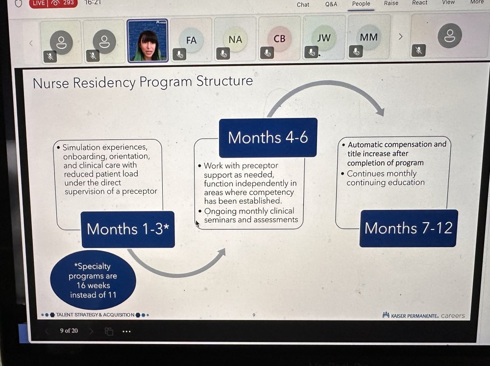 SoCal Kaiser RN Residency Program April 2025 Page 2 Nurse