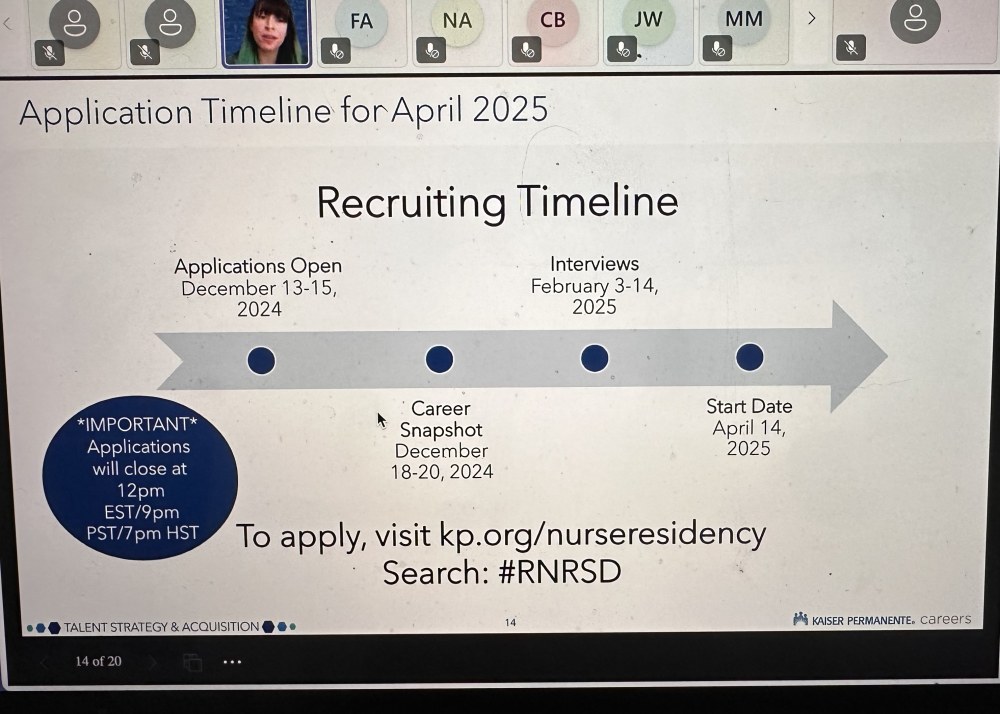 SoCal Kaiser RN Residency Program April 2025 Page 2 Nurse