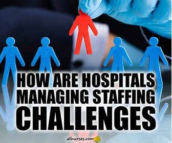 How are hospitals managing staffing during COVID?