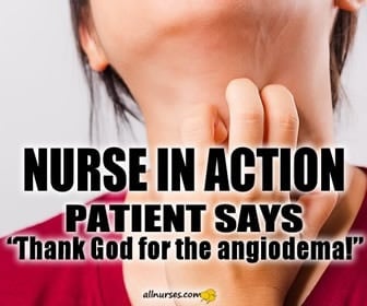 Nurses in action during an allergic reaction