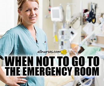 When is it not necessary to go to ER?