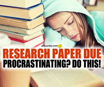 What can you do when you start procrastinating when research paper is due?