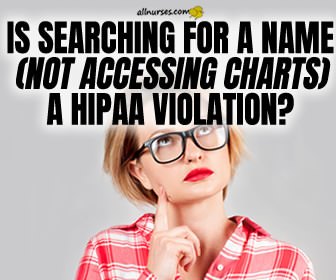 Is searching for a name a HIPAA violation?