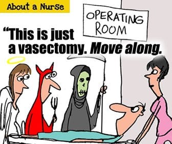 Cartoon: This is just a vasectomy. Move along.