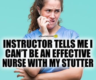 Can a nurse be effective with a stutter?