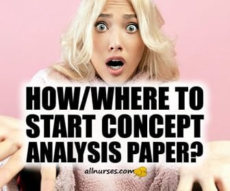 How/Where to start concept analysis paper?