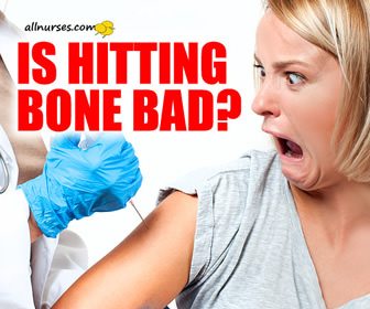 Is hitting bone bad?