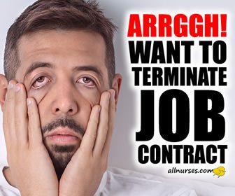 Want to terminate job contract.