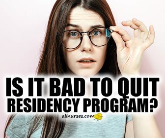 Is it bad to quit residency program?