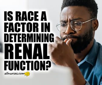 Is race a factor in determining renal function?