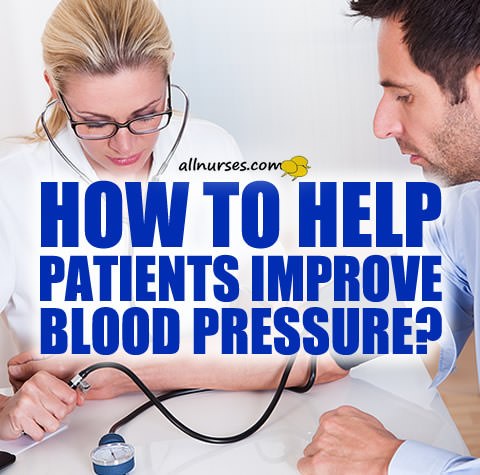 How to help patients improve blood pressure?