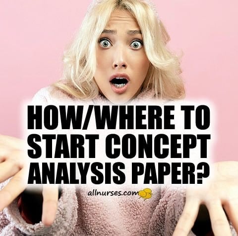 How/Where to start concept analysis paper?