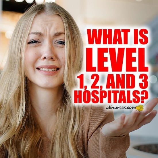 What is Level 1, 2, and 3 hospitals?